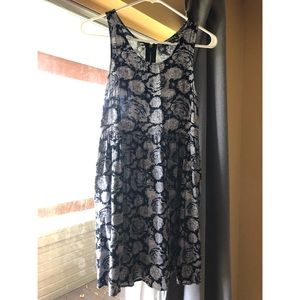 Boutique Navy and white patterned, baby doll mini